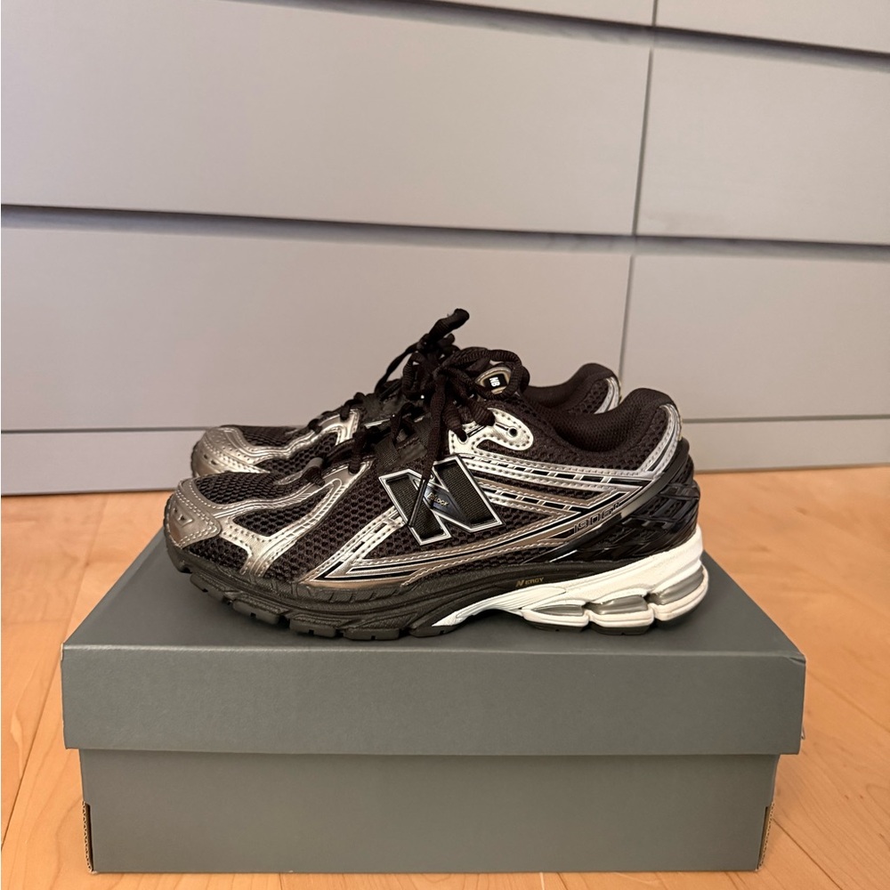 New Balance Black and Gray Athletic Sneakers